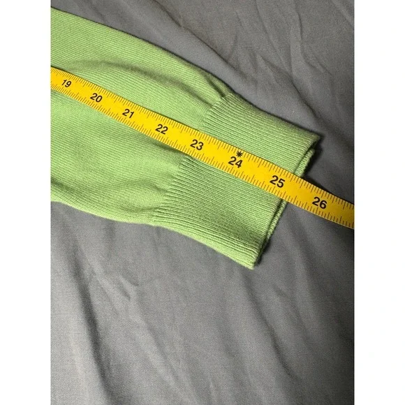 Greg Norman Med Pull Over Golf Sweater Long Sleeve V Neck light green XL - Picture 10 of 11